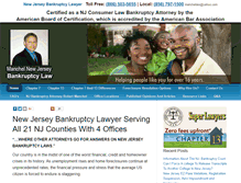 Tablet Screenshot of bankruptcylawyer-nj.com